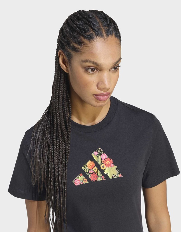 adidas Sportswear - FLORAL REGULAR GRAPHIC T-SHIRT Womens