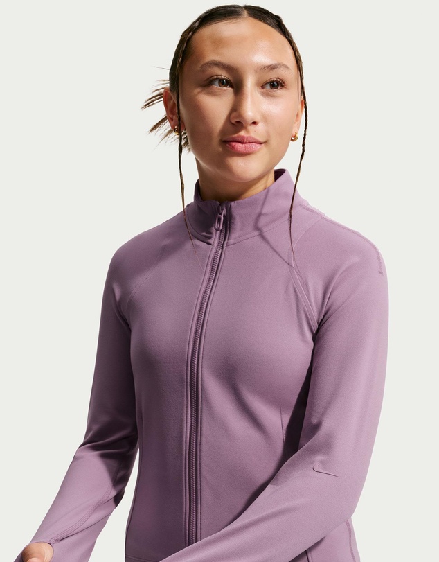 Nike - MAVN Dri-FIT Fitted Full-Zip Long-Sleeve Top - Teens