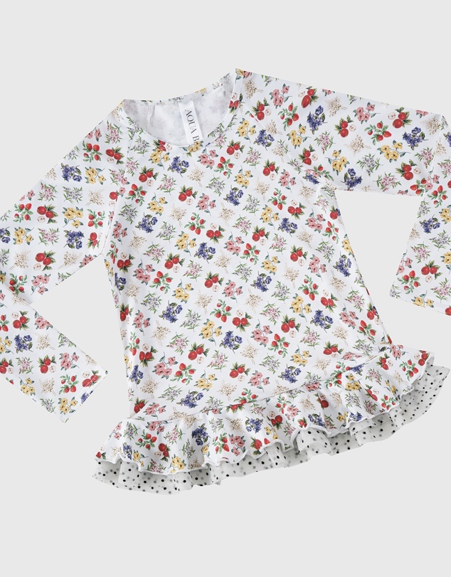 Aqua Blu Kids - Petit Four Long Sleeve Rash Vest Set - Kids