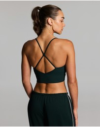Rockwear - Luxesoft Rouched Low Impact Sports Bra