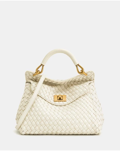JW PEI - Lucia Classic Top Handle Woven Bag