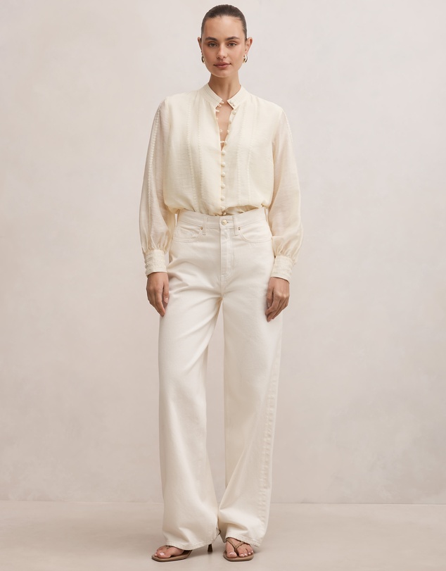 Forever New - Astra Lace Trim Blouse