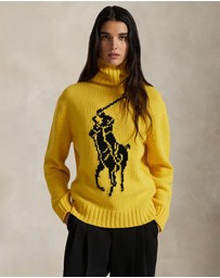 Polo Ralph Lauren - Big Pony Wool Turtleneck Sweater - ICONIC EXCLUSIVE
