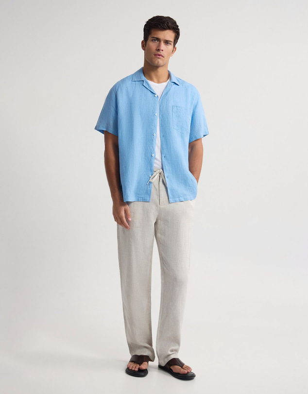 Oxford - Griffin Delave Linen Short Sleeve Shirt