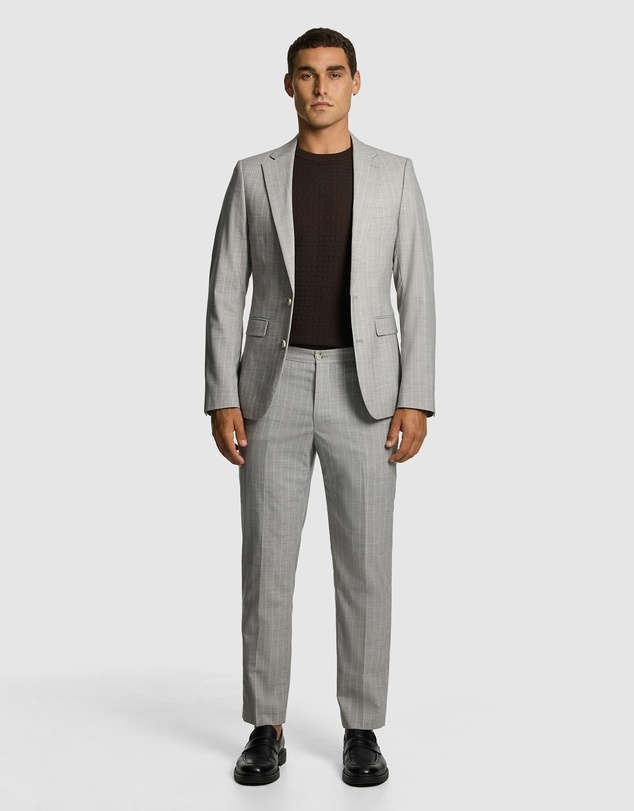 yd. - Easton Slim Fit Pinstripe Suit Jacket