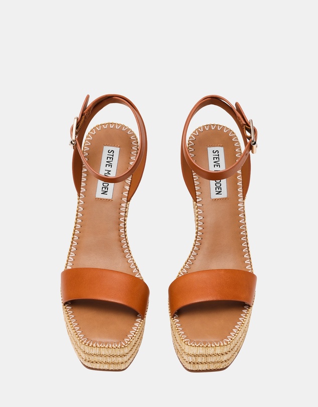 Steve Madden - Cassie Camel Leather Heels