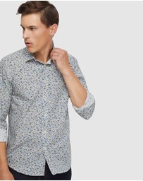 Oxford - Kenton Floral Print Cotton Shirt