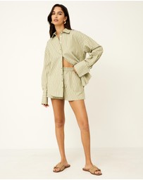 Dazie - Nina Stripe Long Sleeve Shirt