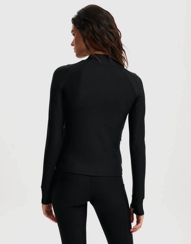 Cotton On Body Active - Fleece Lined Long Sleeve Zip Thru