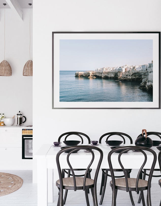 LEGGERA - Whitewashed Puglia Coastline Print
