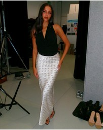 Dazie - Cutie Polka Dot Maxi Skirt