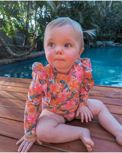 WITH LOVE FOR KIDS - Shimmy Long Sleeve Swimmers - Babies - Kids