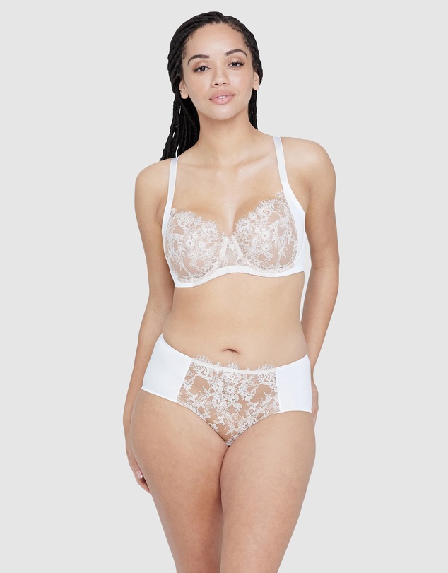 Skarlett Blue - Entice Medium Rise Lace Front Brief