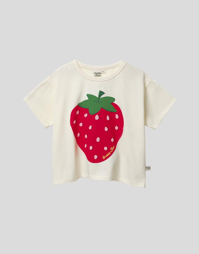 Goldie + Ace - Oversized Strawberry T-Shirt - Babies-Kids