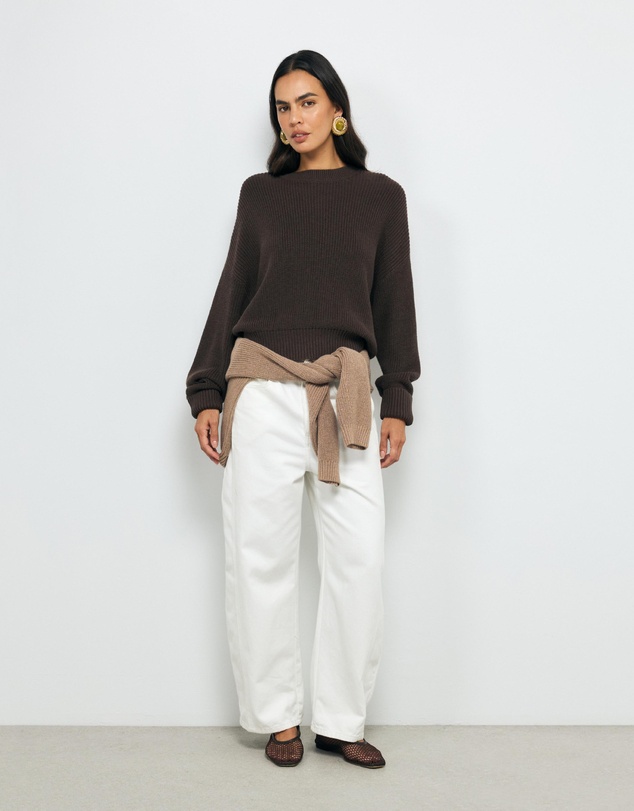 AERE - Cotton Cashmere Blend Relaxed Jumper
