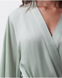 Bras N Things - Bethany Short Wrap - Light Green