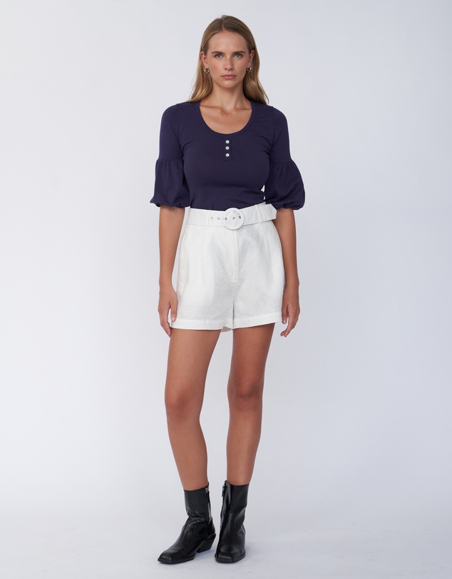 Amelius - Frances Three Quarter Puff Sleeve Knit