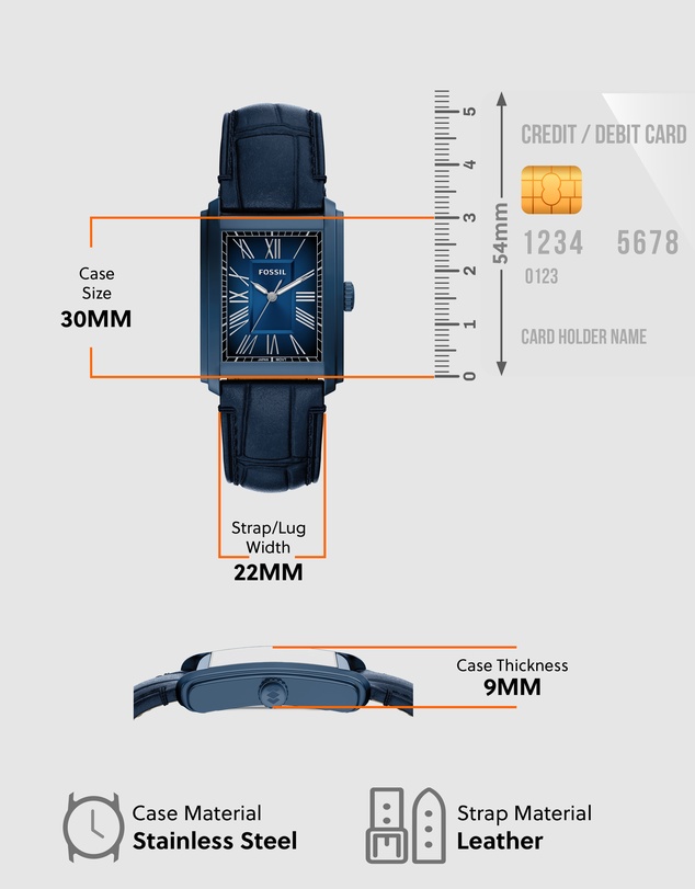 Fossil - Carraway Blue Analogue Watch