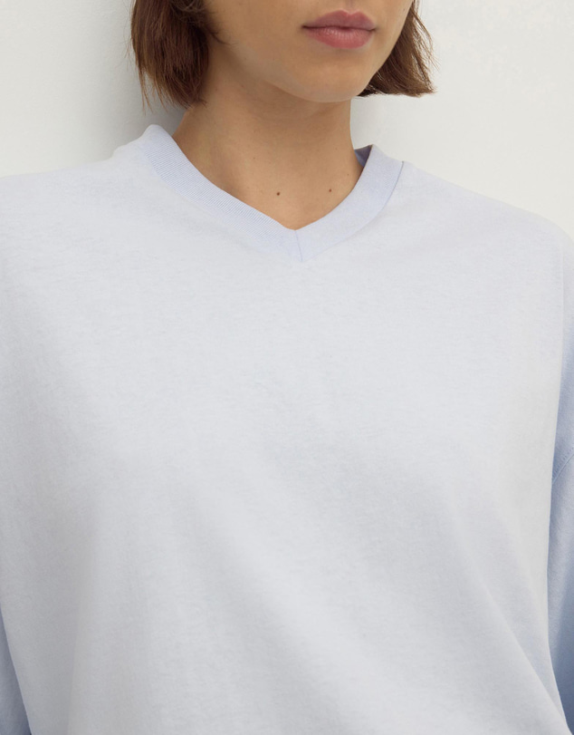 Assembly Label - Stella V-Neck Oversized LS Tee