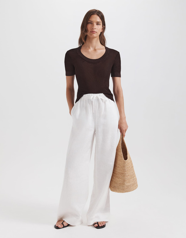 SABA - Lila Linen Pull On Pant