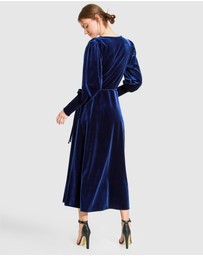 Belle & Bloom - Current Mood Velvet Wrap Dress
