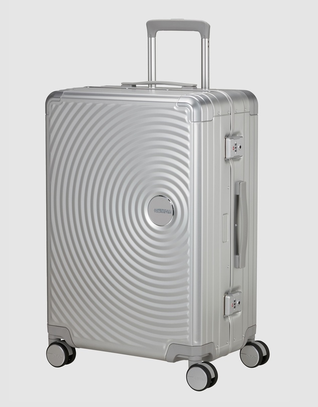 American Tourister - Soundbox Alu Medium Tsa Suitcase Expandable (68Cm)