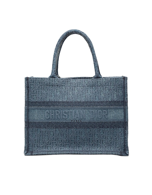 Pre-Loved by Azura Reborn - Pre-Loved Medium Oblique Denim Book Tote