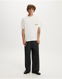 Cotton On - Box Fit Text T-Shirt