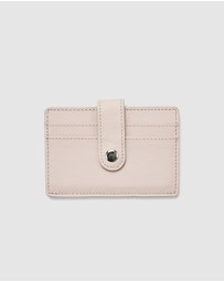 Globite - Leather RFID Card Holder Snap Button