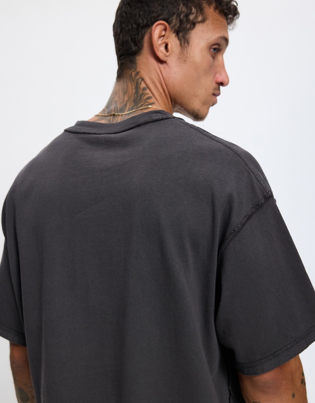 Worship - Reverse Box Fit Cropped Overdye Tee