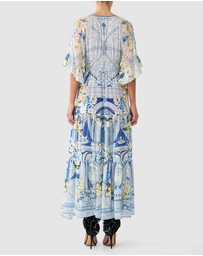 Camilla - Ruffle Sleeve Long Dress