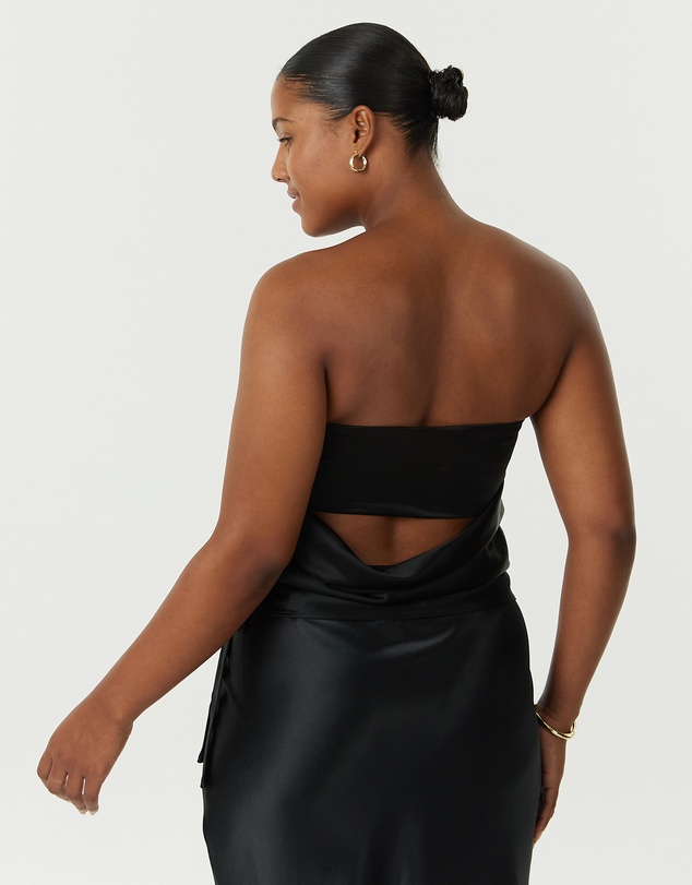 Third Form - Satin Drape Bustier