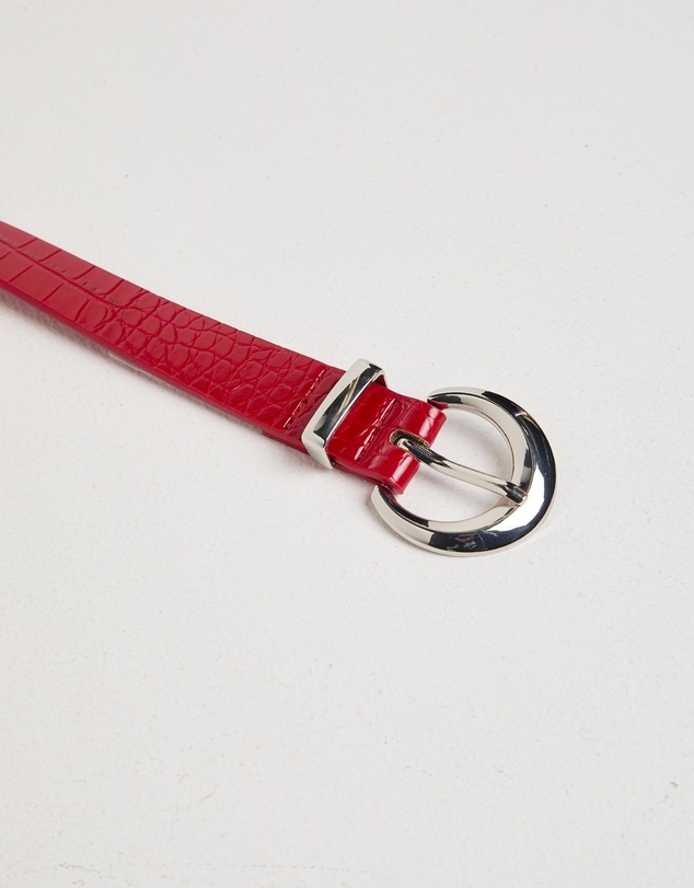 Studio - Red Croc Belt