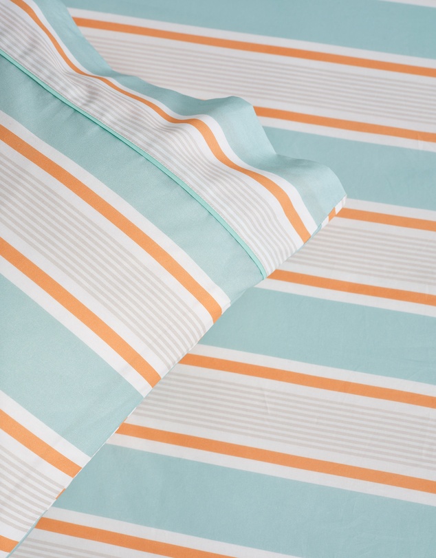 Linen House Kids - Sailor Stripe Fitted Sheet + Pillowcase Set