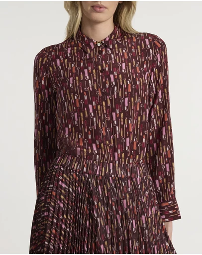 Marcs - Our Lips Are Sealed Silk Shirt