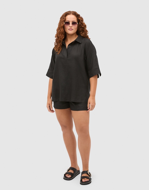 Seed Heritage - Core Linen High Rise Short