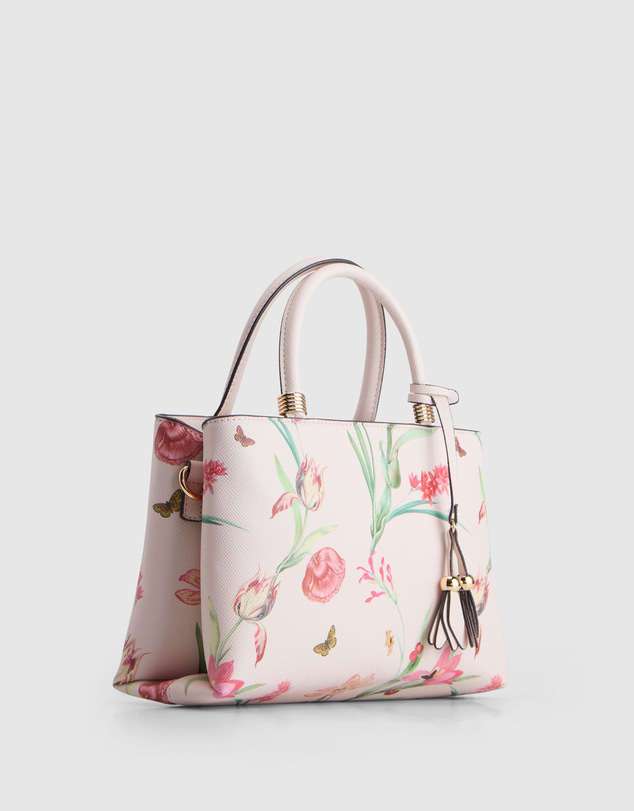 Laura Jones - Cherry Floral Small Tote Bag