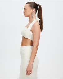 Third Form - Waffle Halter Crop Top