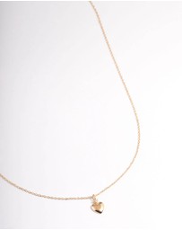 Lovisa - Gold Sterling Plated Puff Heart Pendant Necklace
