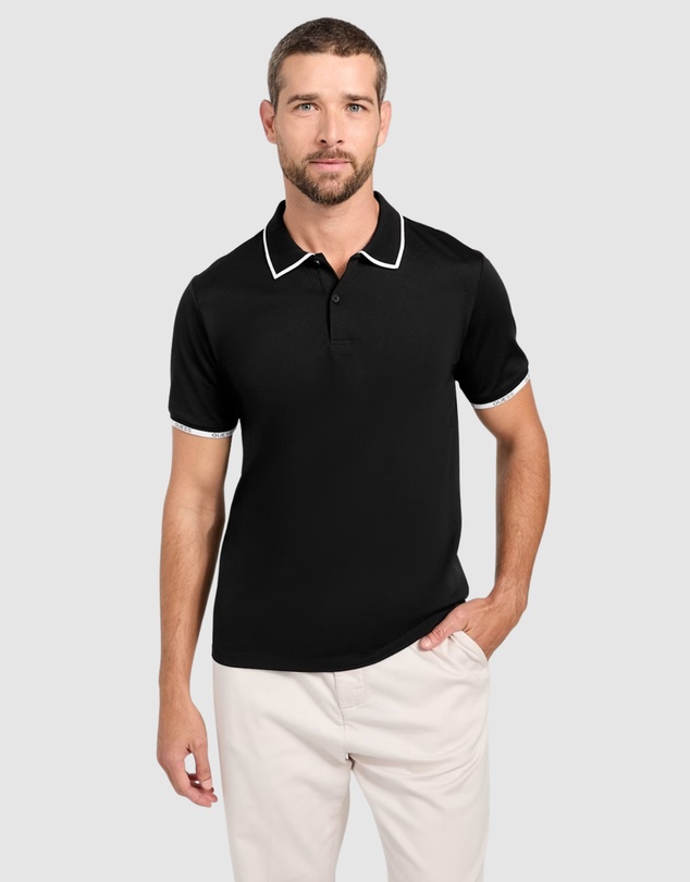 GUESS - Eco Paul Pique Tipping Polo Shirt