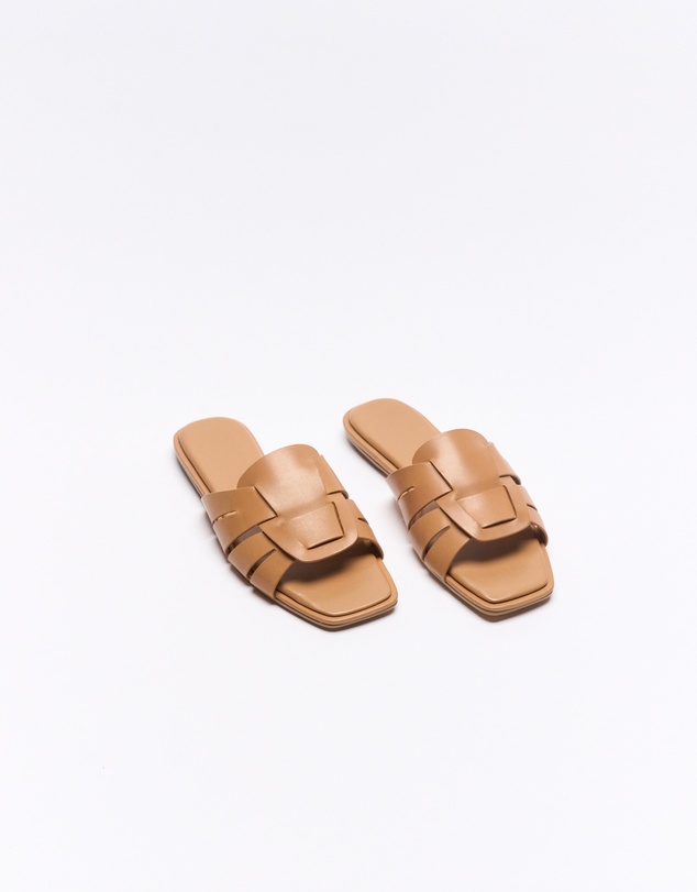 Walnut Melbourne - Agnes Leather Slide