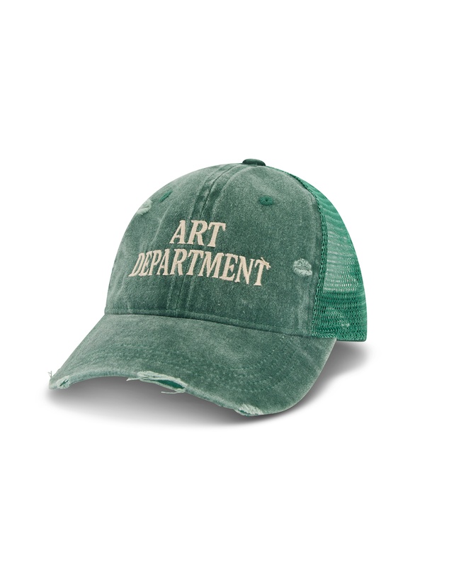 THE TALES - Destroyed Art Department Green Trucker Cap