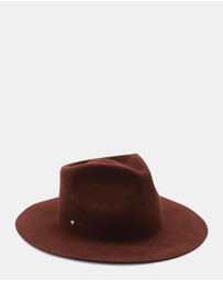 Morgan & Taylor - Amelia Wool Fedora in Brown