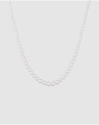 Elli Jewelry - Necklace Pearl Baroque Elegant 925 Sterling Silver Gold-Plated