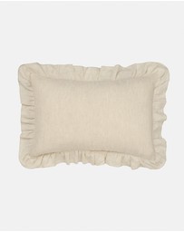 Linen House - Nimes Pure Linen Ruffle Filled Cushion