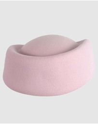 Max Alexander - Felt Pink Pillbox Hat
