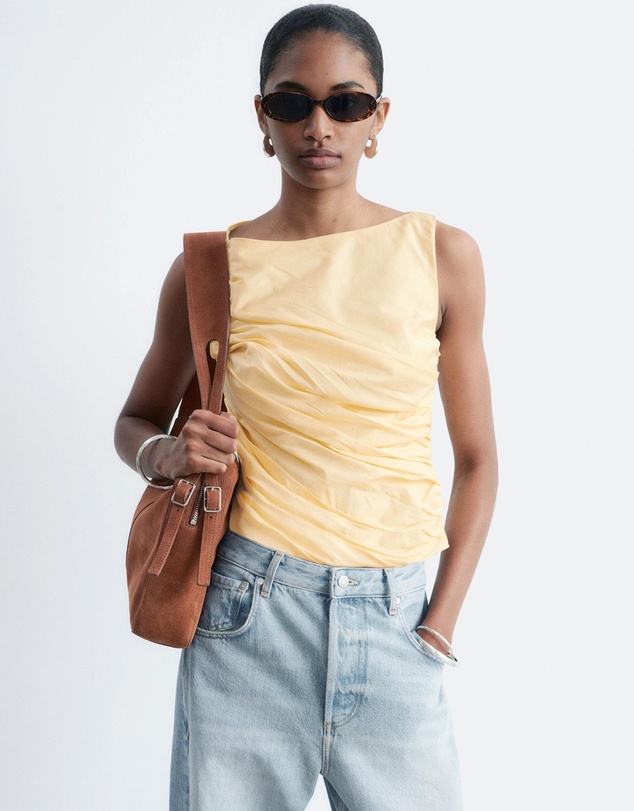 & Other Stories - Textured Boat Neck Top