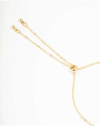 Lovisa - Gold Plated Cubic Zirconia Oval & Round Toggle Bracelet