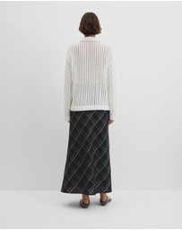 Country Road - Australian Good Earth Cotton Long Sleeve Tape Knit