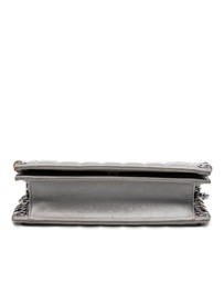 Pre-Loved by Azura Reborn - Pre-Loved Small Lambskin Chocolate Bar CC Piercing Studded Chain Flap